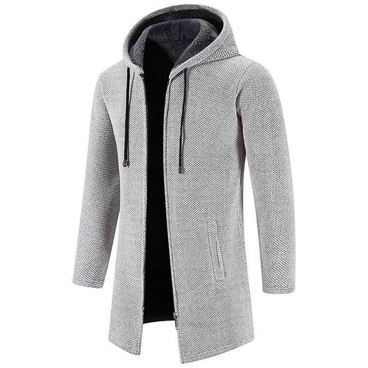 ALLAN - ZIPPER HOODED CARDIGAN