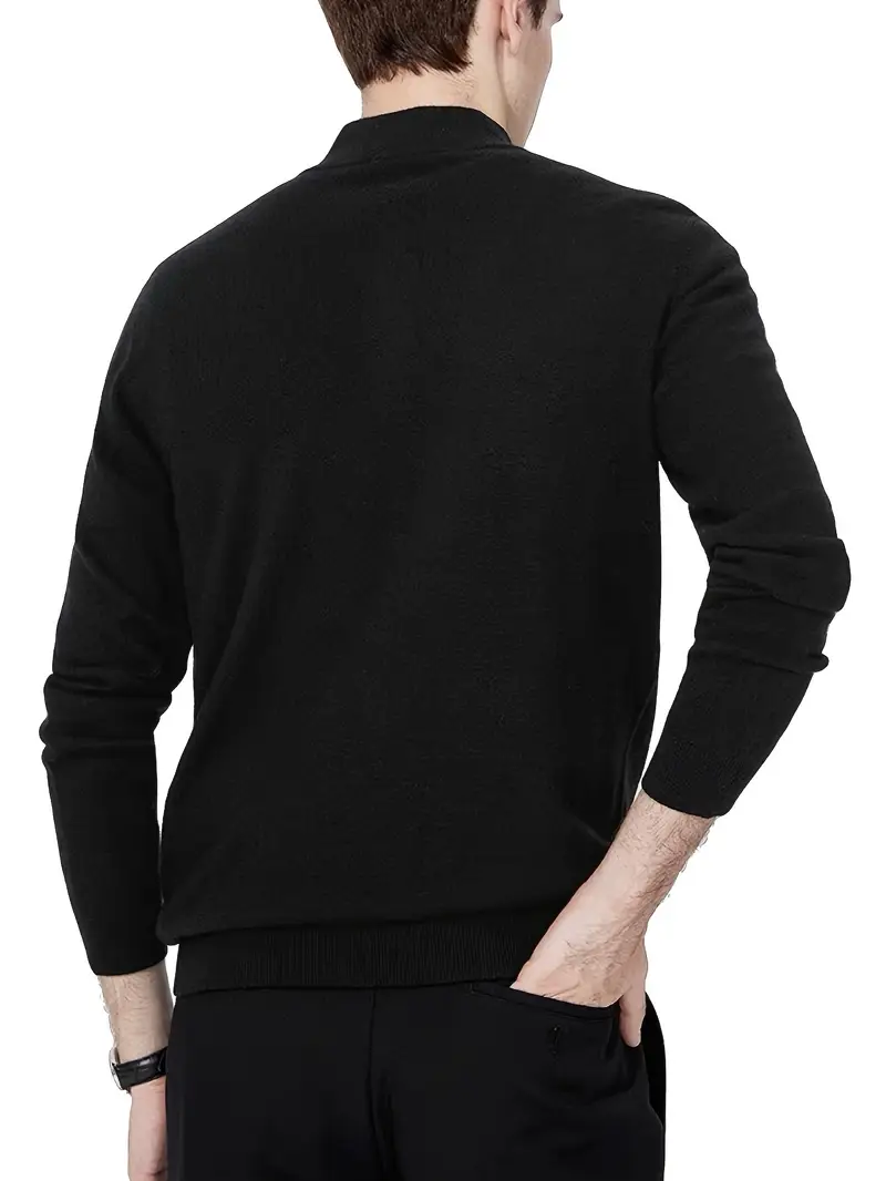 RICHARD – Zip Collar Knit Sweater