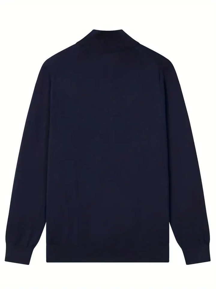 RICHARD – Zip Collar Knit Sweater